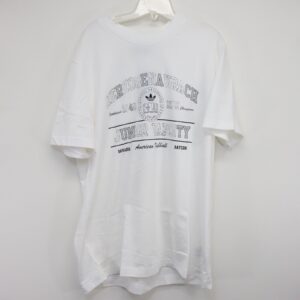 Adidas College Short Sleeve T Shirt  Men’s, White