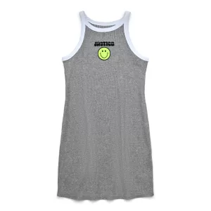 Girls High Neck Dress Size Small S Grey Shirt Dress Below Knee