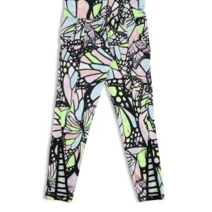 Girls Ankle Leggings Butterfly High Waist
