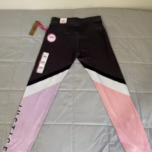Girls J-Sport Colorful Stripe Active Ankle Leggings
