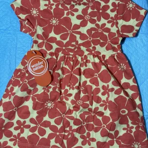 Wonder Nation Girls 18M 2T Pink Polka Dot Short Sleeved Cotton Dress