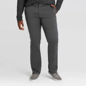 Men’s Tall Slim Straight Fit Hennepin Tech Chino Pants – Goodfellow & Co Gray 42