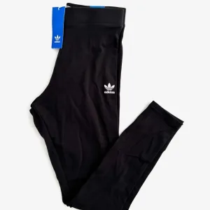 ADIDAS Womens Loungewear Tights Small Black Mid Rise Athleisure