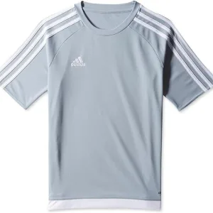 Adidas Boys Estro 15 Soccer Jersey, Grey, L