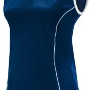 Mizuno Women’s Classic Avalon Sleeveless Jersey, Navy/White, XL
