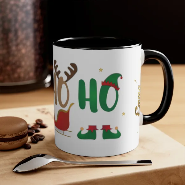 Ho Ho Ho Christmas Mug Personalized, Christmas Coffee Mug Personalized, Christmas Stocking Gifts, Ho Ho Ho Coffee Mug Personalized