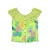 Girls Button Front Ruffle Neckline Tank